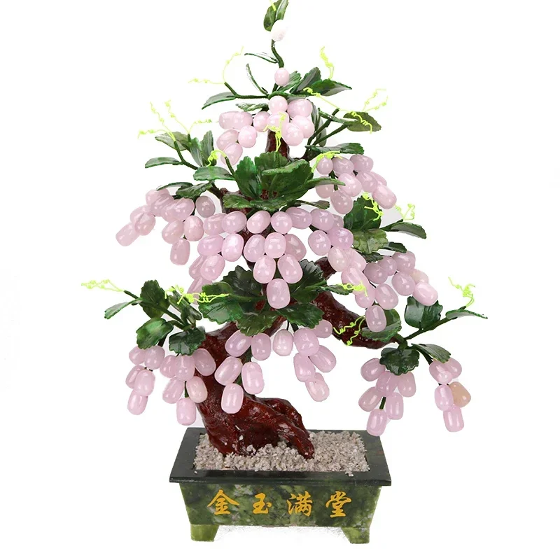 Art Craft Tree - Stone ornament grape tree Zhaocai home