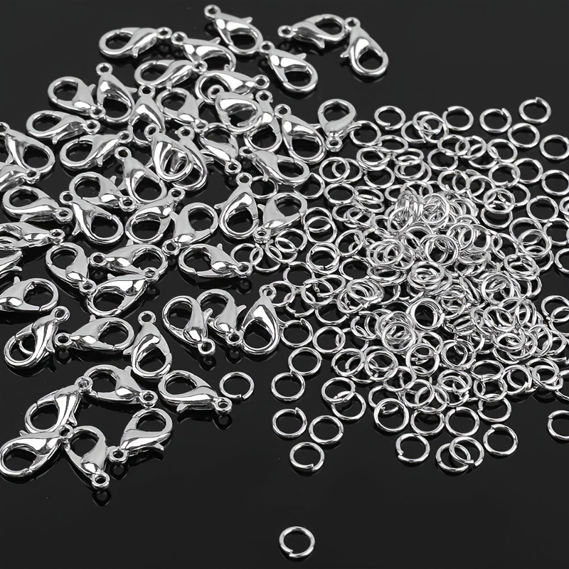 Art Craft Ideas - 1/2/300pcs Lobster Clasps Open Jump Rings