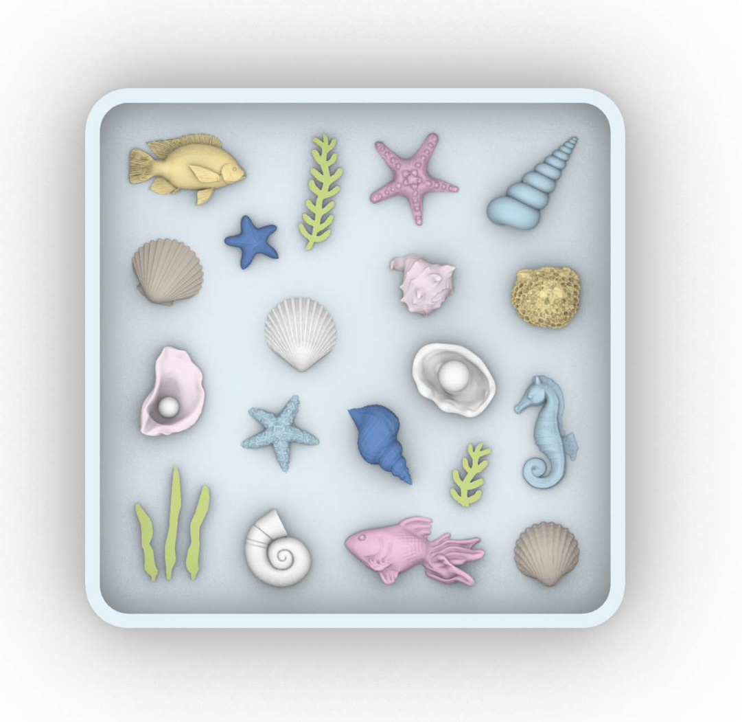 Art Craft Model - 3D Ocean Accessories Resin Casting Mold