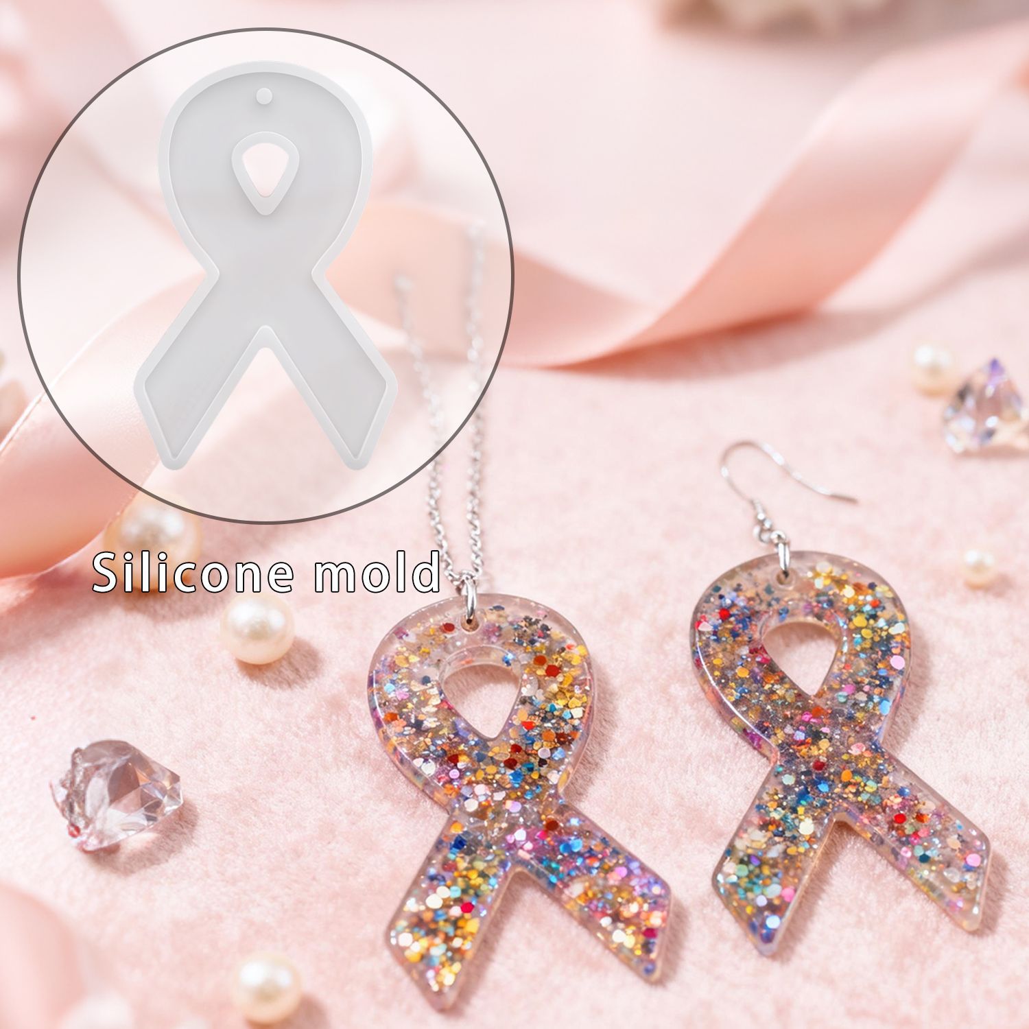 Art Craft Model - DIY Ribbon Earring Resin Molds, Earring