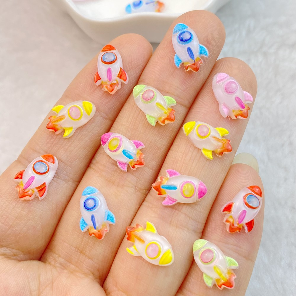 Art And Craft Rocket - 50Pcs New Mixed Nail Art Resin