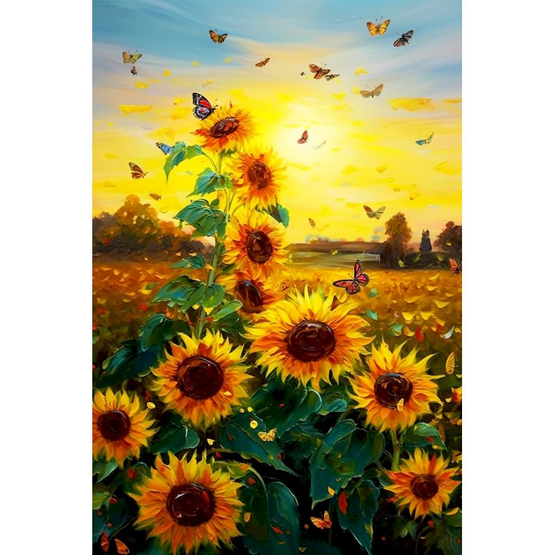 Art Craft Idea - RUOPOTY Sunflower Diamond Painting Diy Crafts