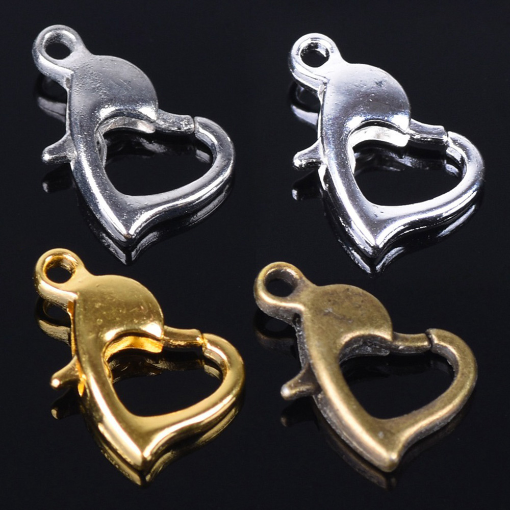 Art Craft Ideas - 30pcs 12x8mm Gold/Silver/Bronze Color Metal Heart