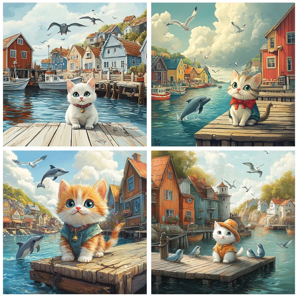 Art Craft Idea - CHENISTORY Cat Diamond Painting Kit Home