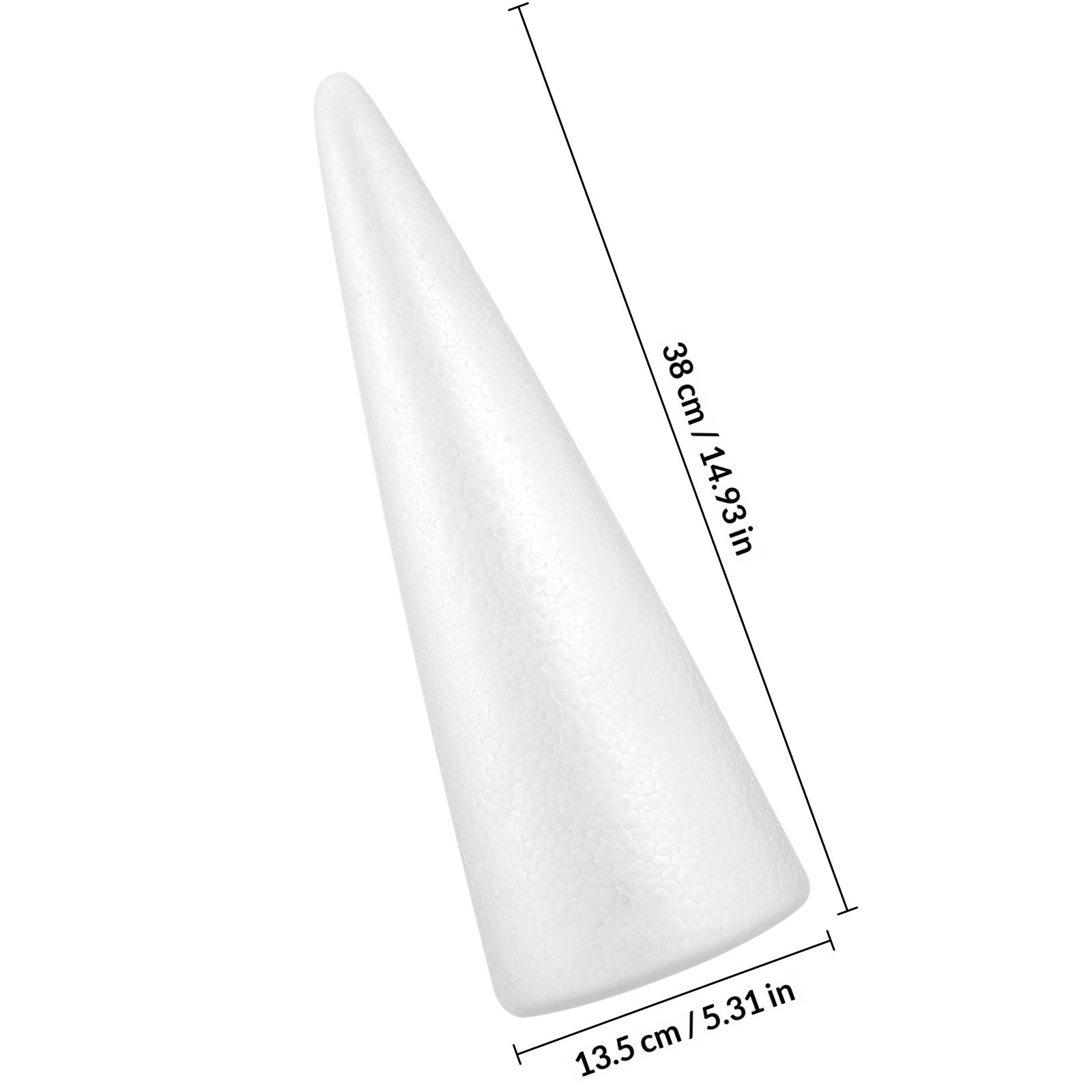 2Pcs Foam Craft Cones 38x13.5c - Art Craft Tree recension och pris