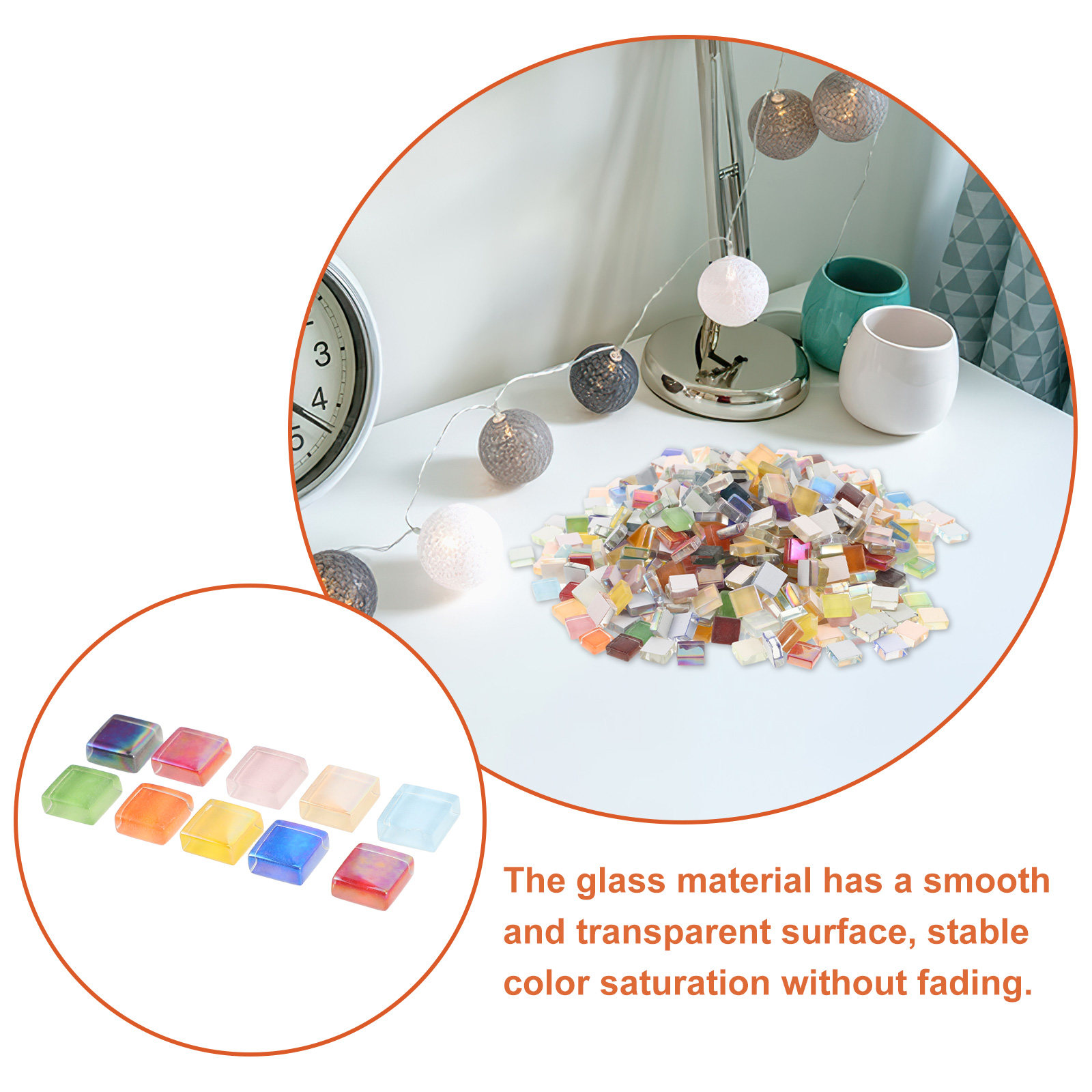 450Pcs Mosaic Glass Tiles Mate - Art Craft Kits For Kids recension och pris
