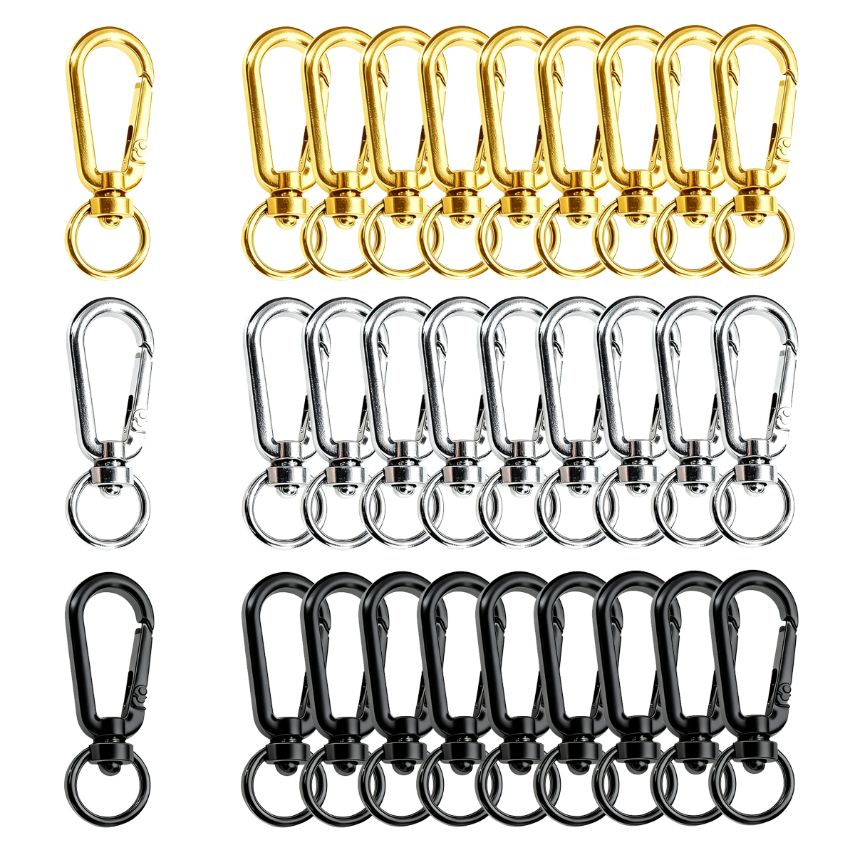 9/18/36 Pcs Open Swivel Clips  - Art Craft Ideas recension och pris