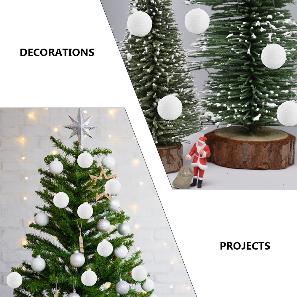 6Pcs White Xmas Set Dense Craf - Art Craft Tree recension och pris