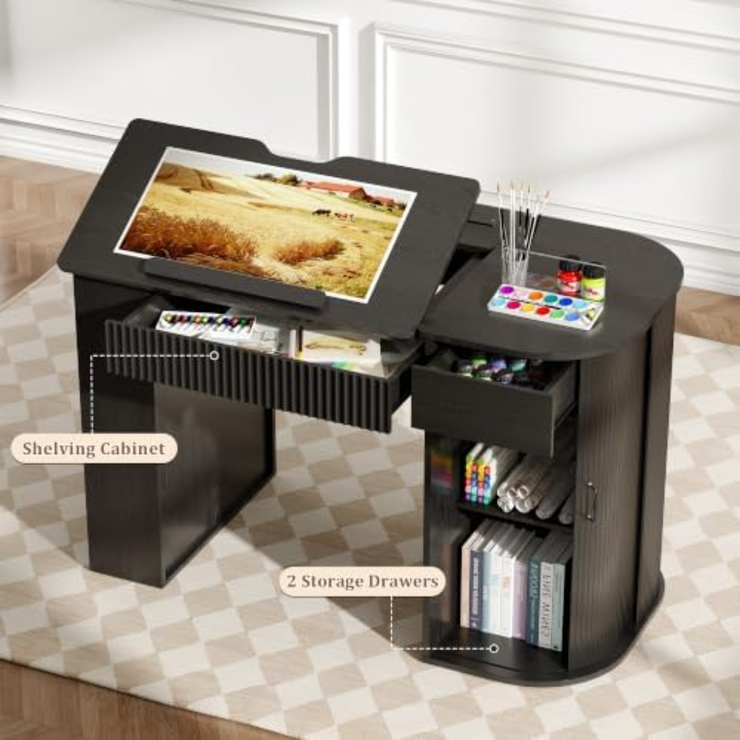 Drafting Table with Storage Ca - Art Craft & Architecture recension och pris