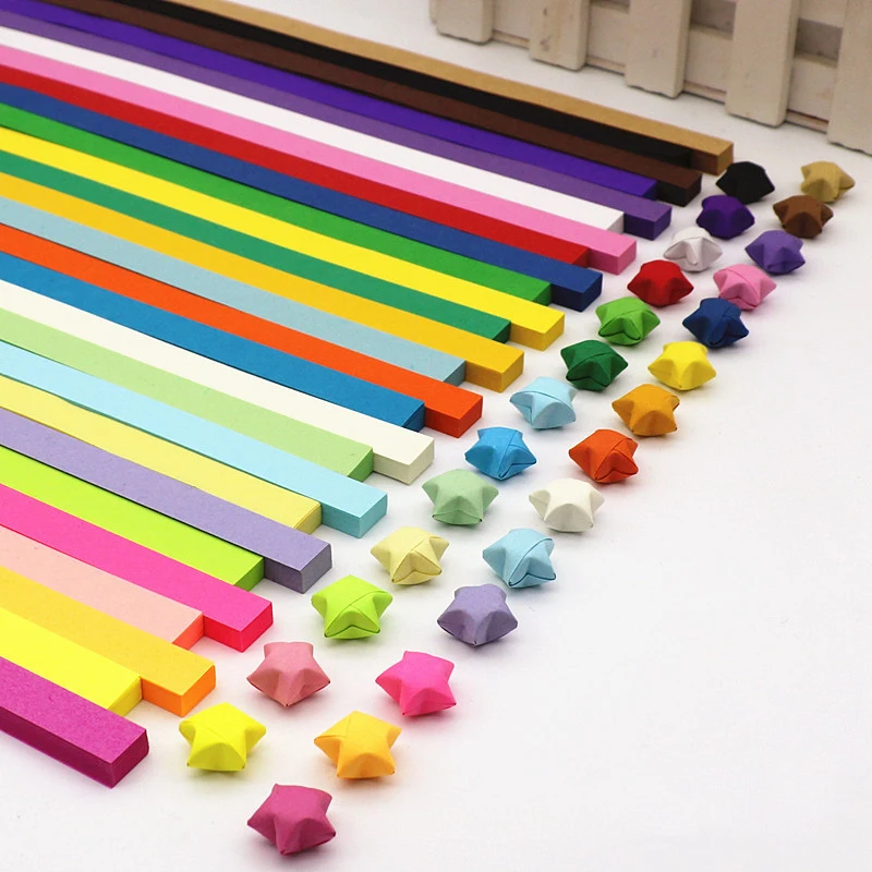 540 Sheets Lucky Origami Stars - Art Craft Birthday Party recension och pris