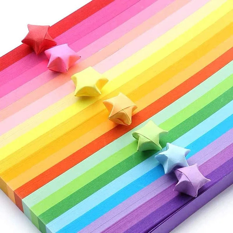 540 Sheets Lucky Origami Stars - Art Craft Birthday Party recension och pris