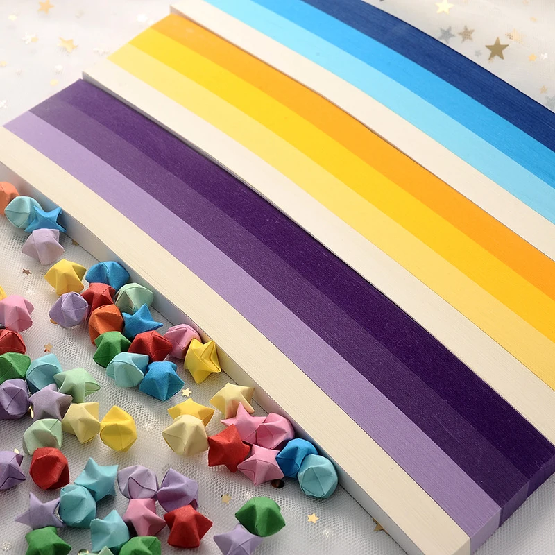 540 Sheets Lucky Origami Stars - Art Craft Birthday Party recension och pris