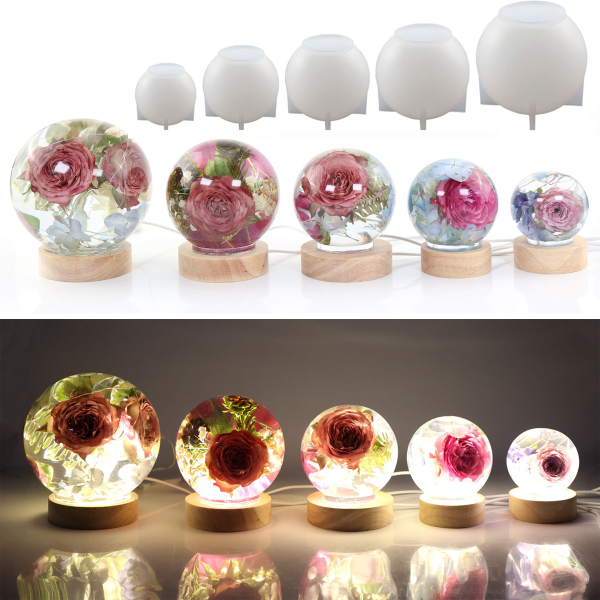 65-120mm Sphere Ball Silicone  - Art Craft Model recension och pris
