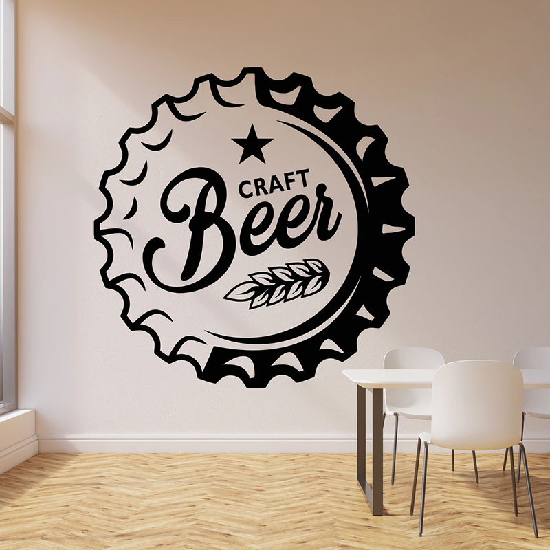 Wall Decal Drinking Alcohol Ba - Art Craft Logo recension och pris