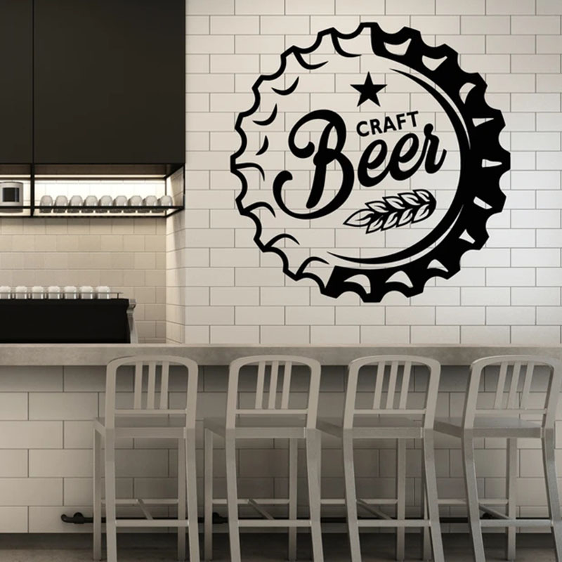 Wall Decal Drinking Alcohol Ba - Art Craft Logo recension och pris