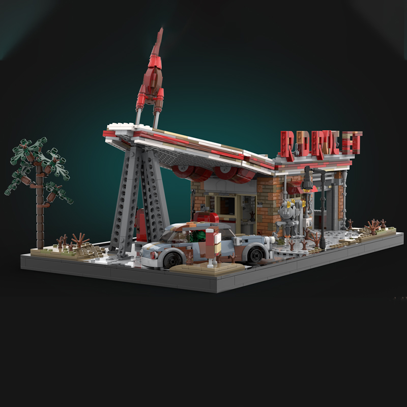 2168pcs MOC Red Rocket Fallout - Art And Craft Rocket recension och pris