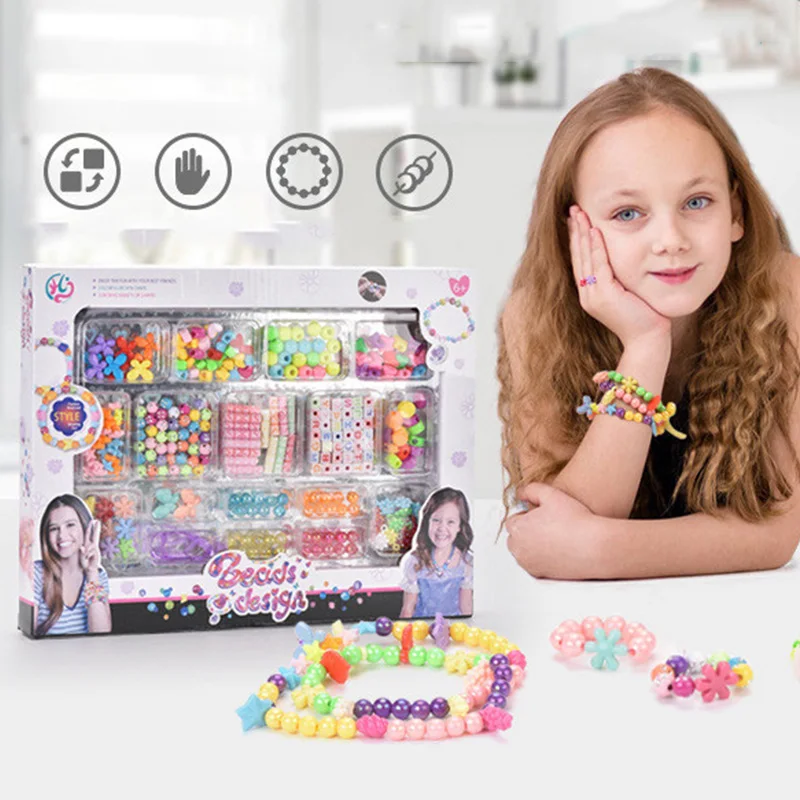 Girls DIY Bead Set Jewelry Mak - Art Craft Kits For Kids recension och pris
