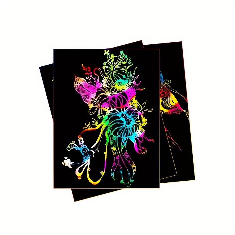50 pcs Scratch Paper Kids Rain - Art Craft Kits For Kids recension och pris