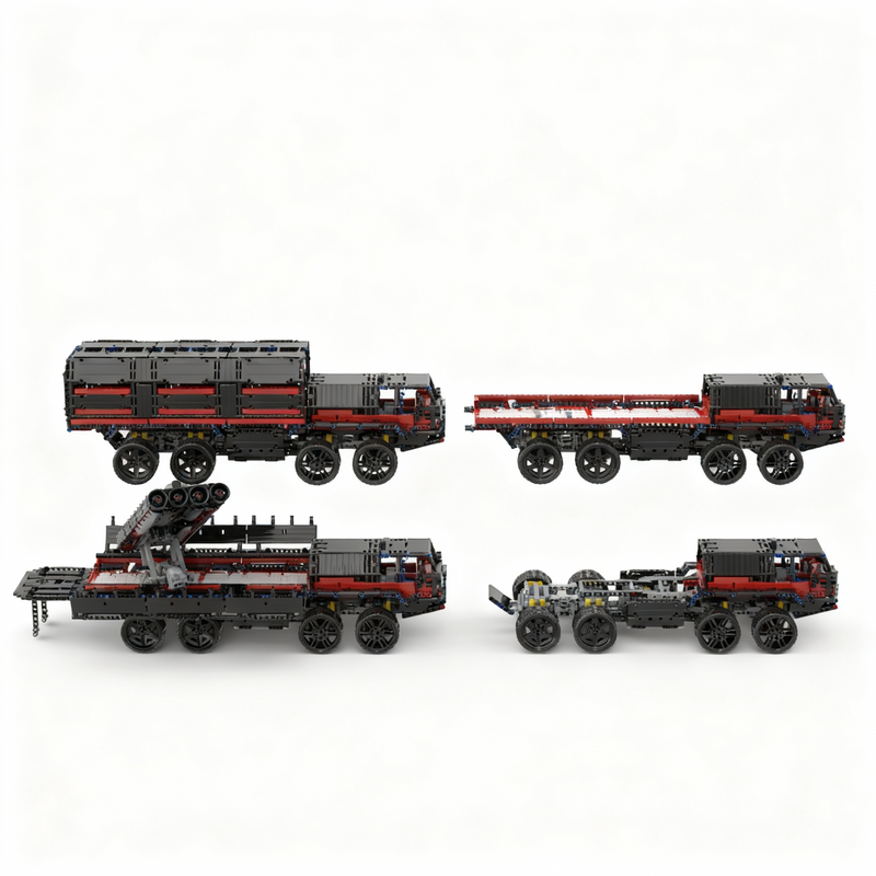 2641pcs MOC 8x8 Rocket Carrier - Art And Craft Rocket recension och pris