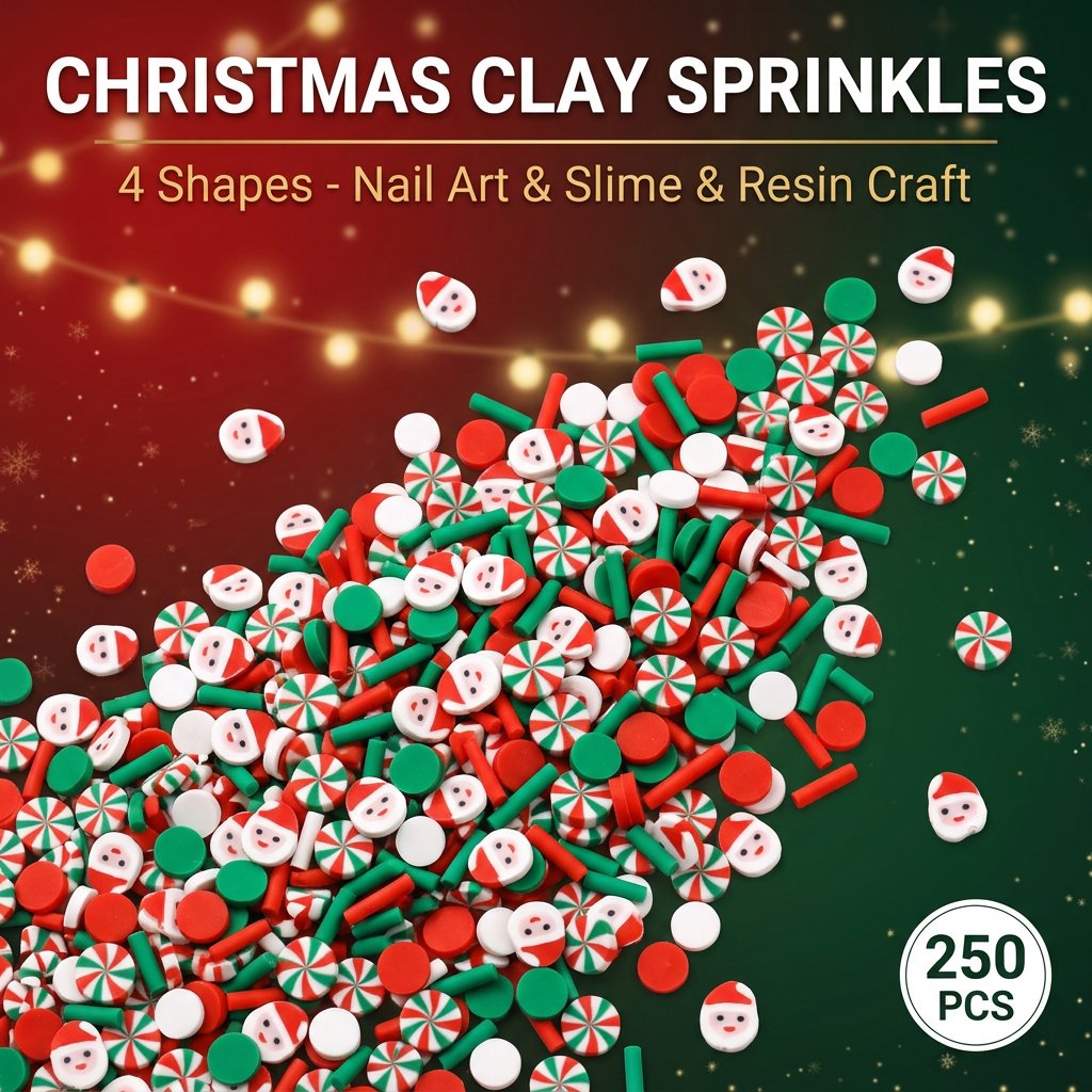 250pcs Christmas Polymer Clay  - Art Craft Event recension och pris