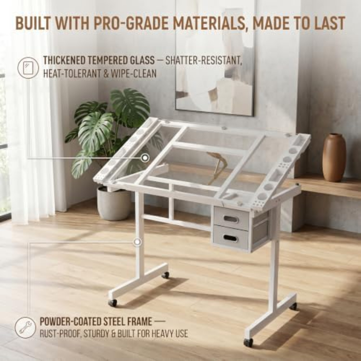 Rolling Drafting Table Desk, P - Art Craft & Architecture recension och pris