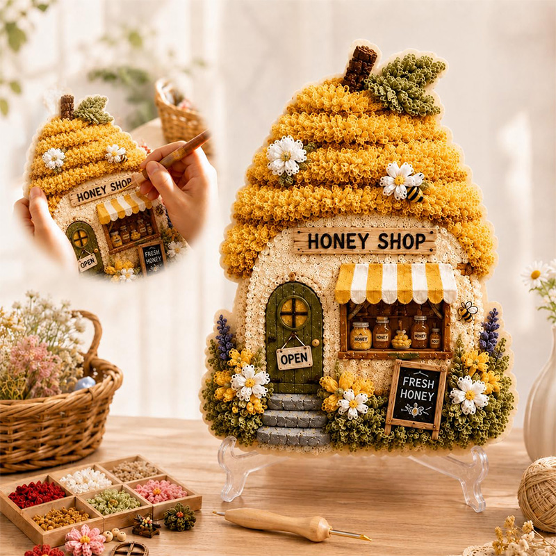 3D Mushroom House Poke Art DIY - Art Craft & Architecture recension och pris