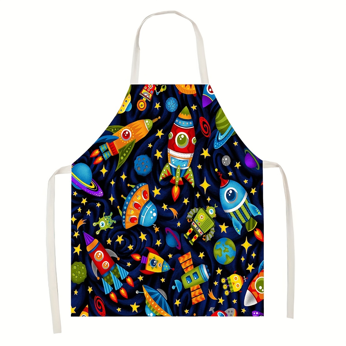 1pc Kids Apron Space Theme Roc - Art And Craft Rocket recension och pris