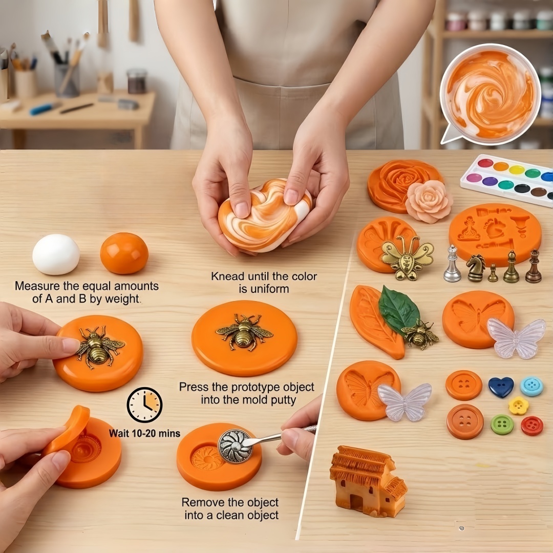 Silicone Putty DIY Crafting Se - Art Craft Model recension och pris