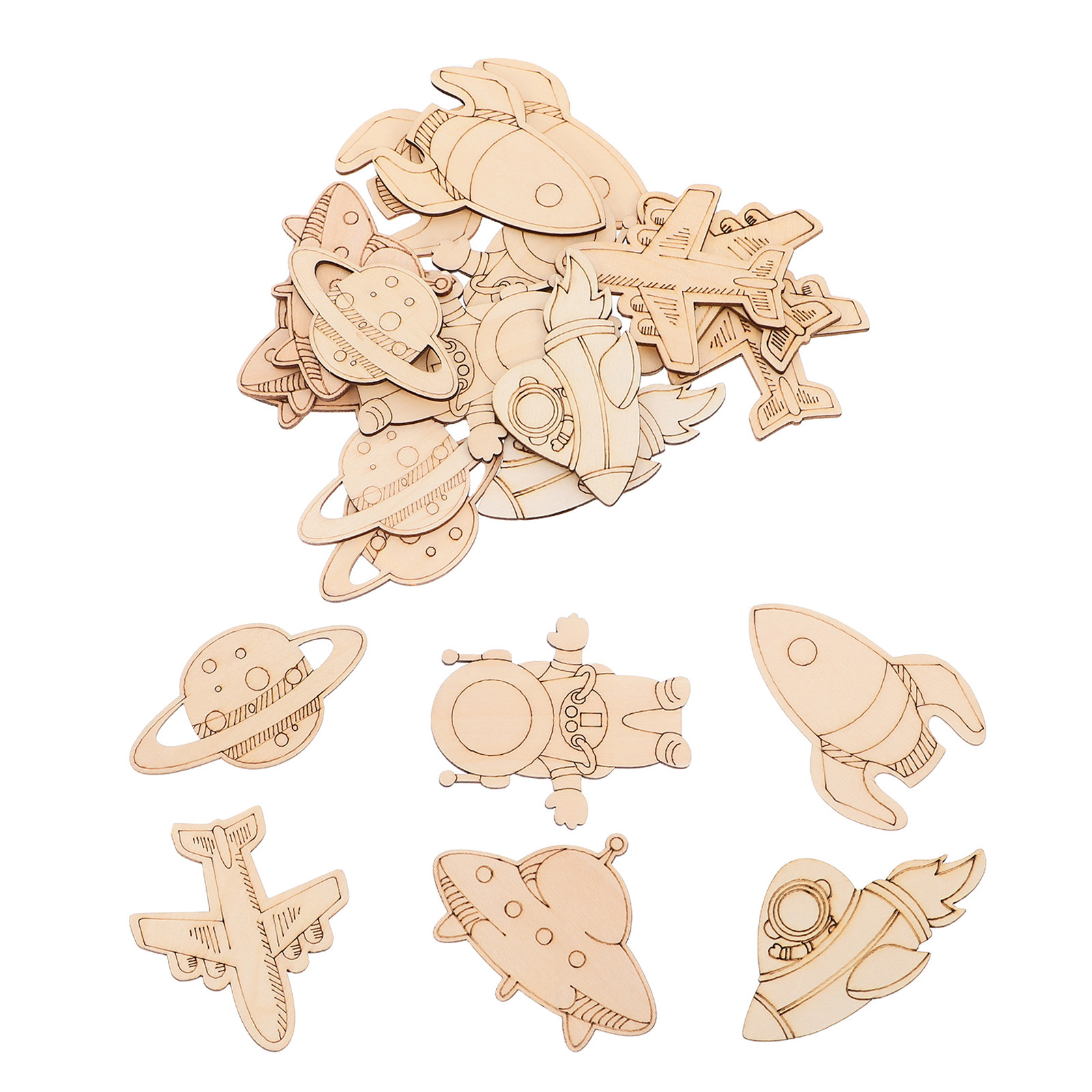 24Pcs Craft Wood Squares Unpai - Art And Craft Rocket recension och pris