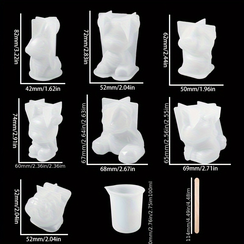 19pcs Resin-Made Mold Set, Sui - Art Craft Model recension och pris