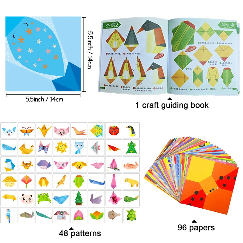 Origami Kit with 30/96 Sheets  - Art Craft Kits For Kids recension och pris