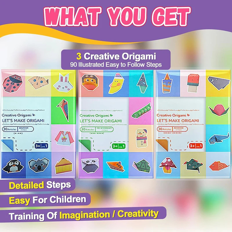 Origami Kit with 30/96 Sheets  - Art Craft Kits For Kids recension och pris