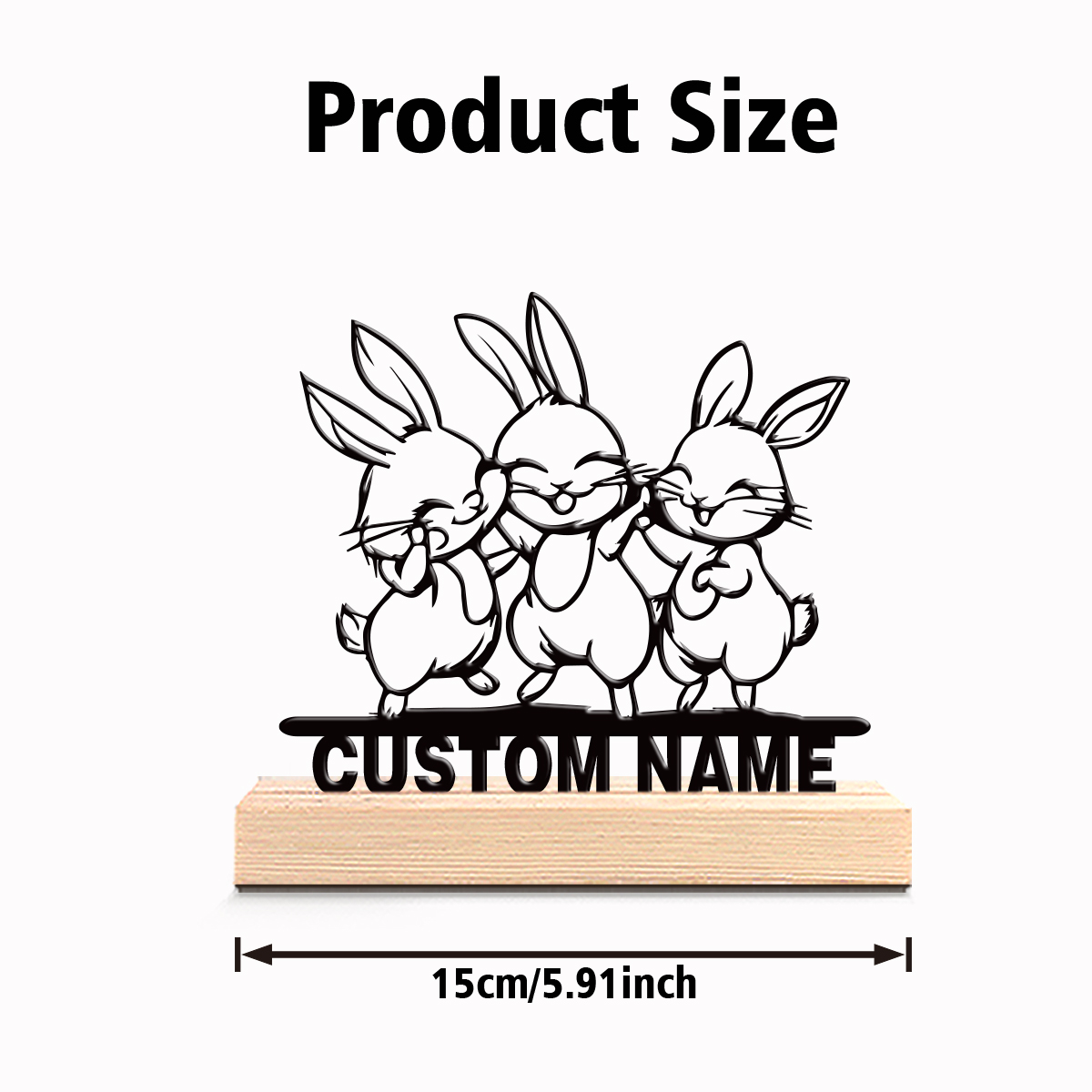 1pc Modern Rabbit Customized T - Art Craft Rabbit recension och pris
