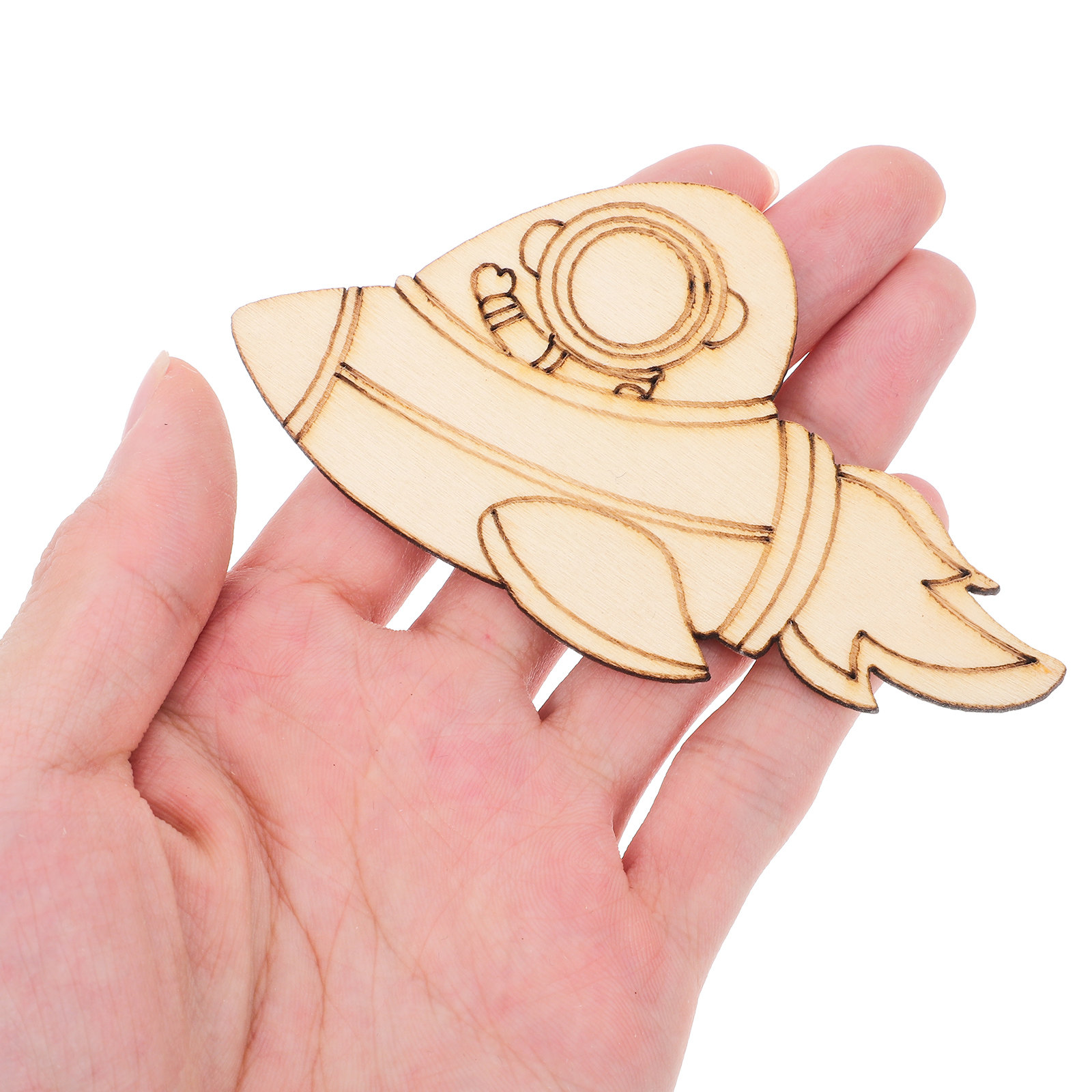 24pcs Astronaut Wood Chips Ali - Art And Craft Rocket recension och pris