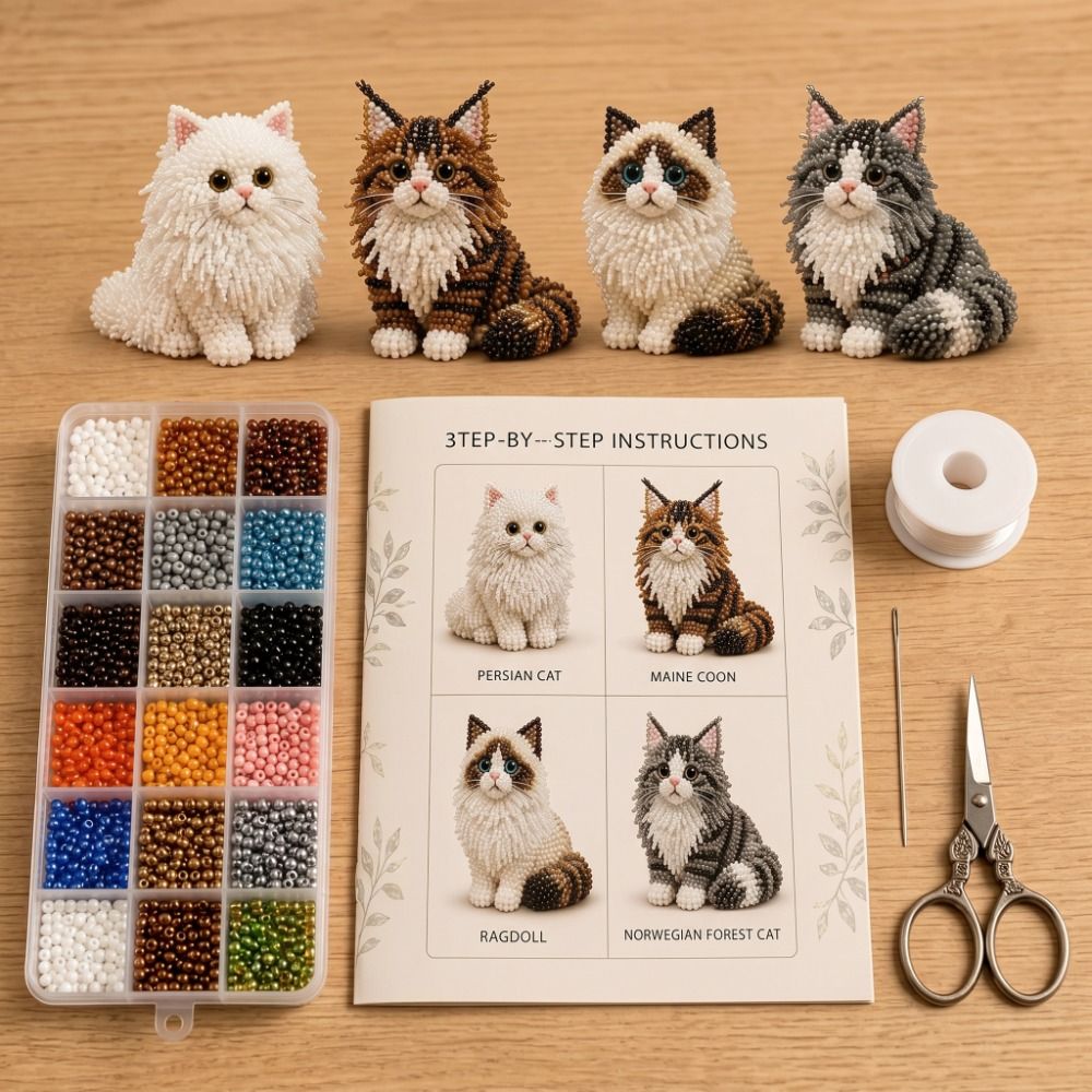 Handmade DIY Animal Bead Embro - Art Craft Kits For Kids recension och pris