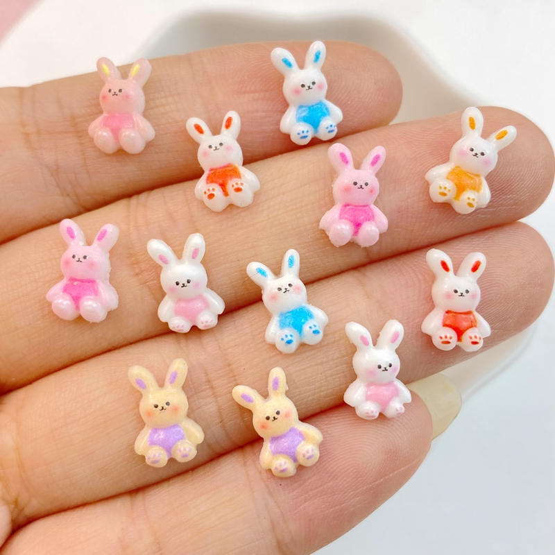 50Pcs New Mixed Nail Art Resin - Art Craft Rabbit recension och pris