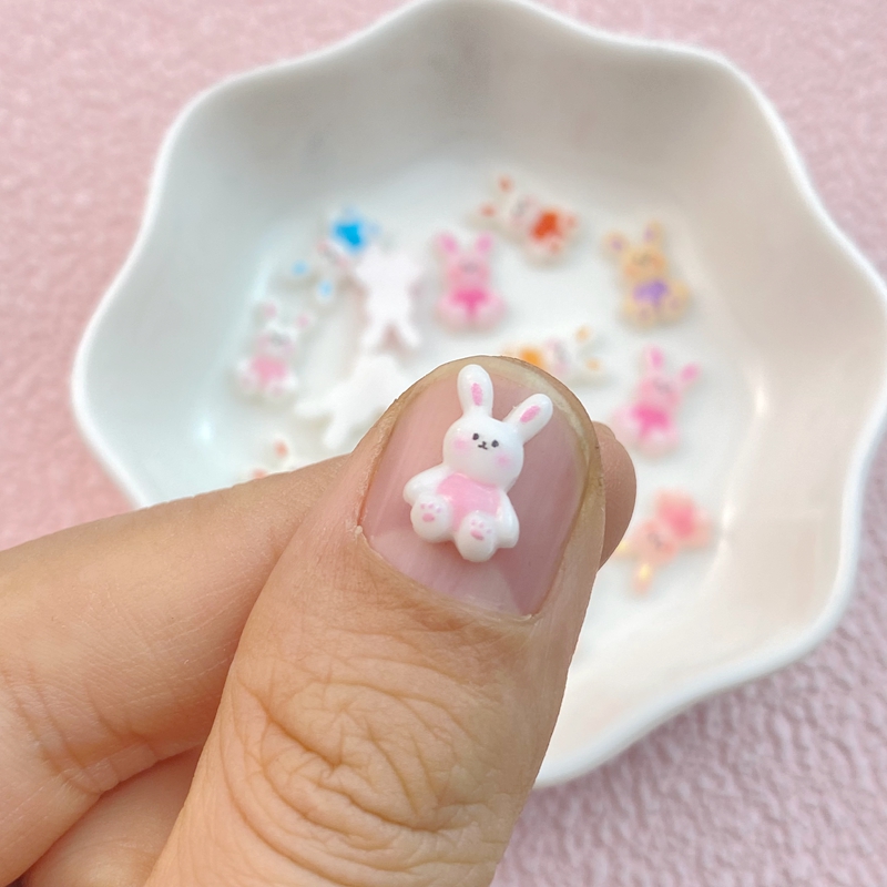 50Pcs New Mixed Nail Art Resin - Art Craft Rabbit recension och pris