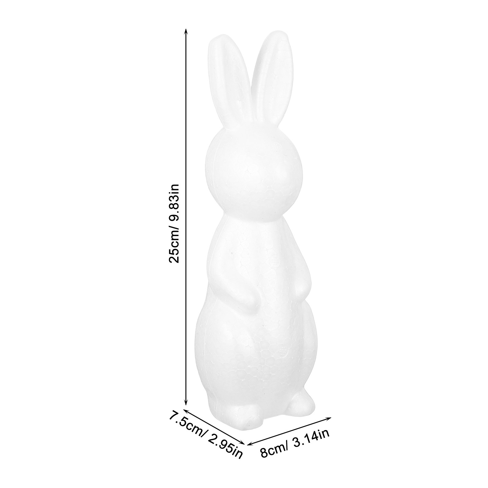 2Pcs Foam Rabbit Craft White D - Art Craft Rabbit recension och pris