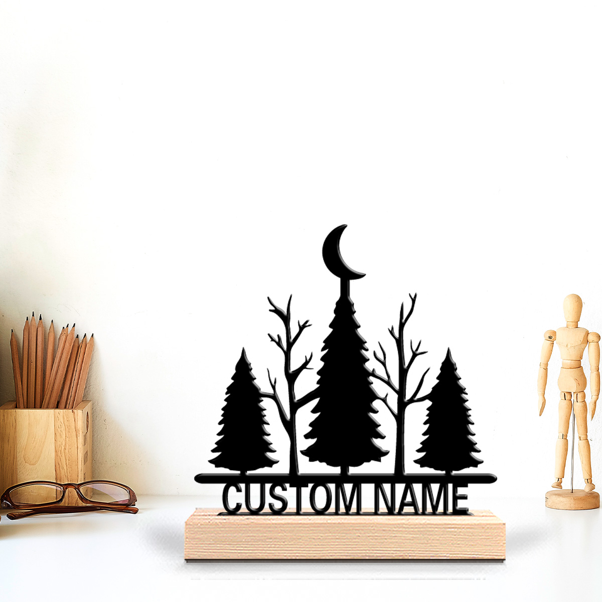 1pc Minimalist moon tree Custo - Art Craft Tree recension och pris