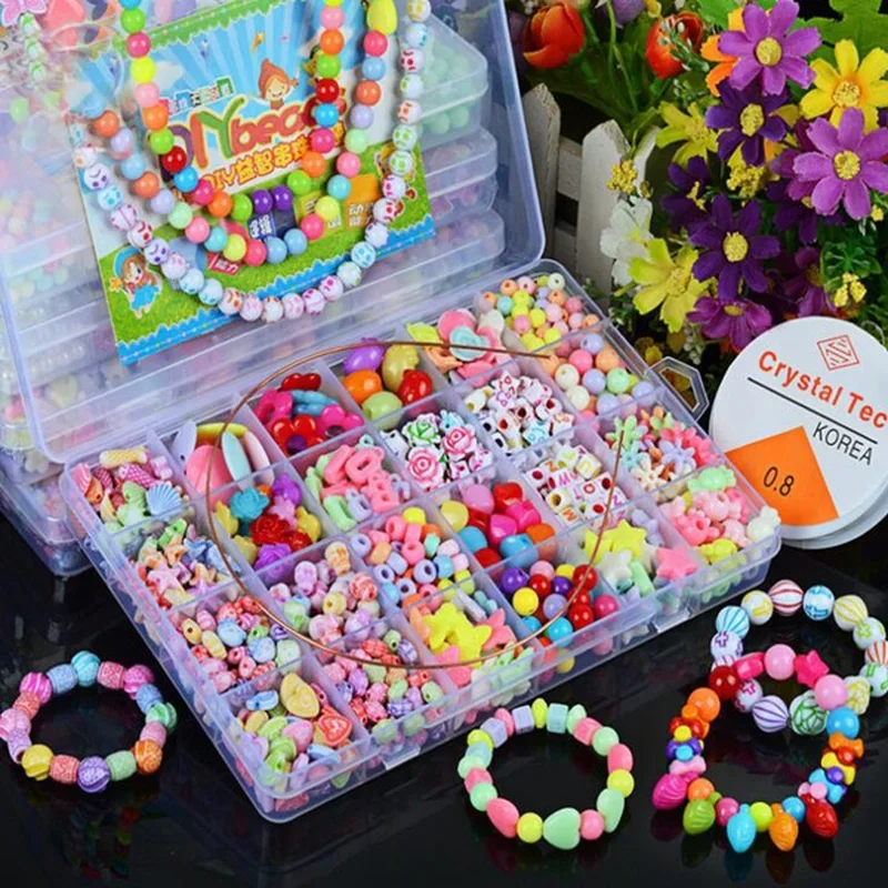 Girls DIY Bead Set Jewelry Mak - Art Craft Kits For Kids recension och pris