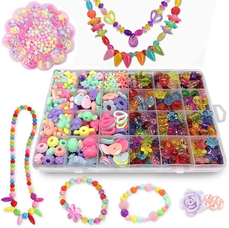 Girls DIY Bead Set Jewelry Mak - Art Craft Kits For Kids recension och pris